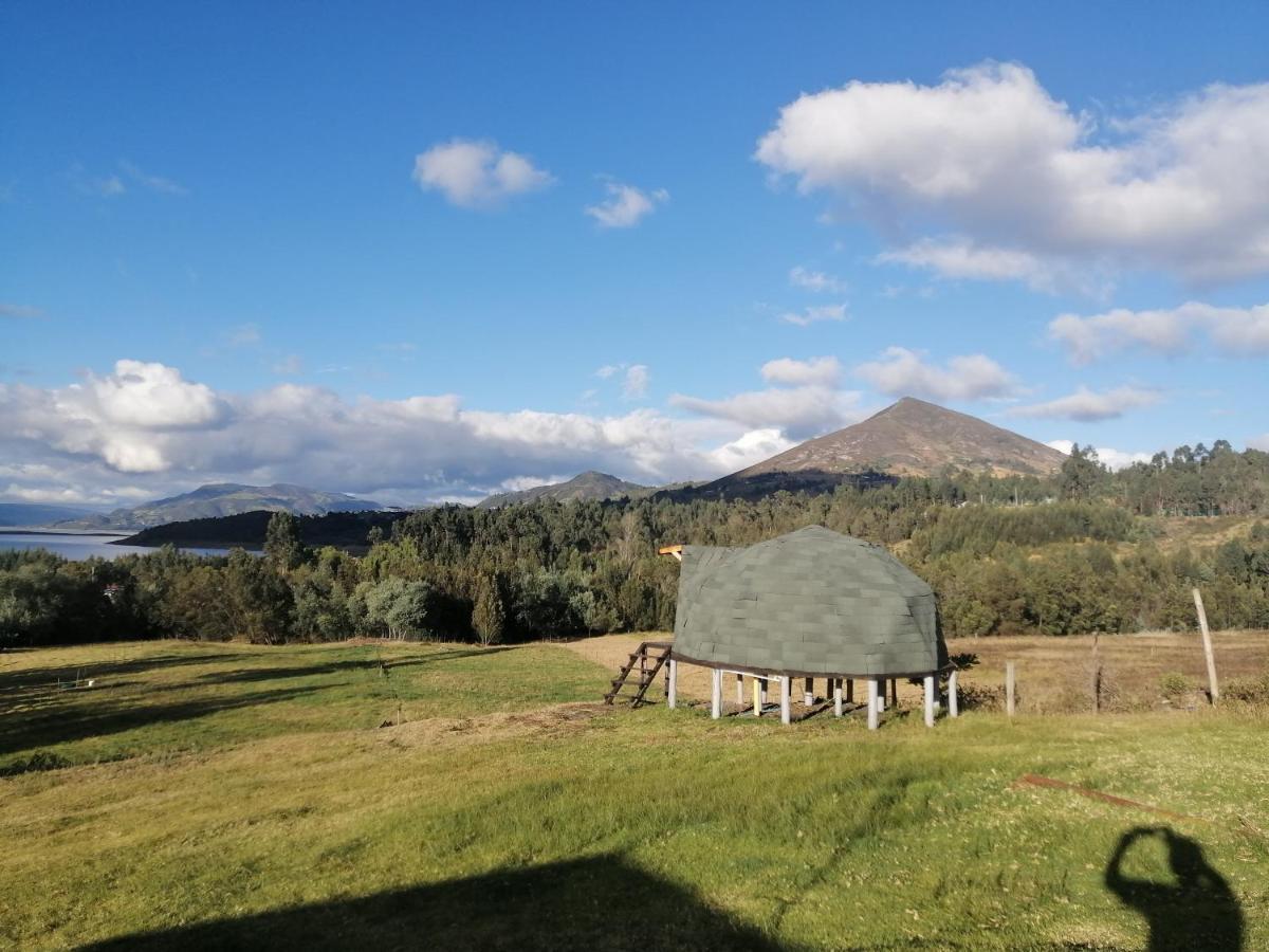 Cabanas El Mirador Del Tomine Guatavita Buitenkant foto